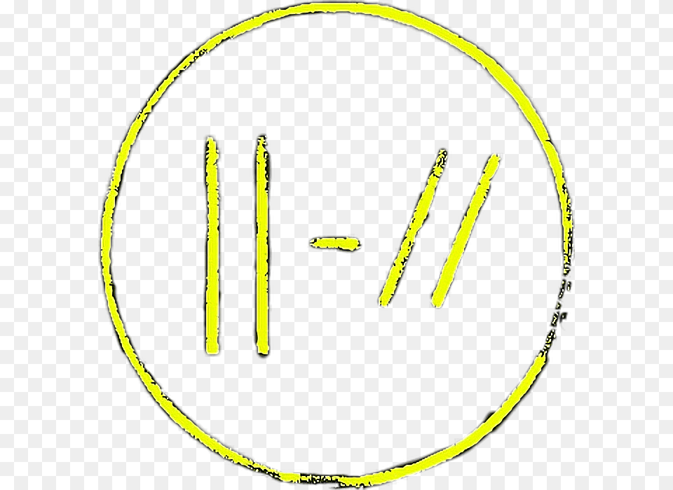New Twenty One Pilots Logo Twentyonepilots Yellow Fce30 Twenty One Pilots Trench, Text, Symbol Free Transparent Png