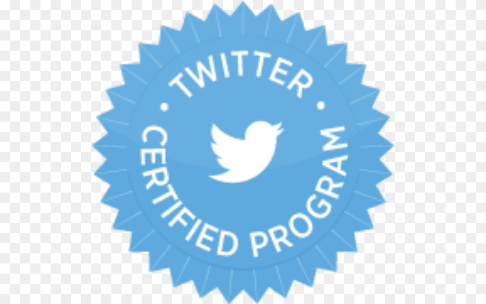 New Twitter Certified Program Partners And Site Twitter, Badge, Logo, Symbol, Emblem Free Png
