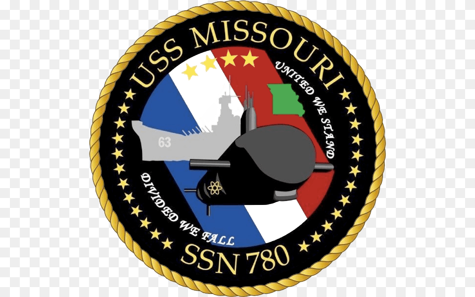 New Uss Missouri, Badge, Logo, Symbol, Emblem Free Transparent Png