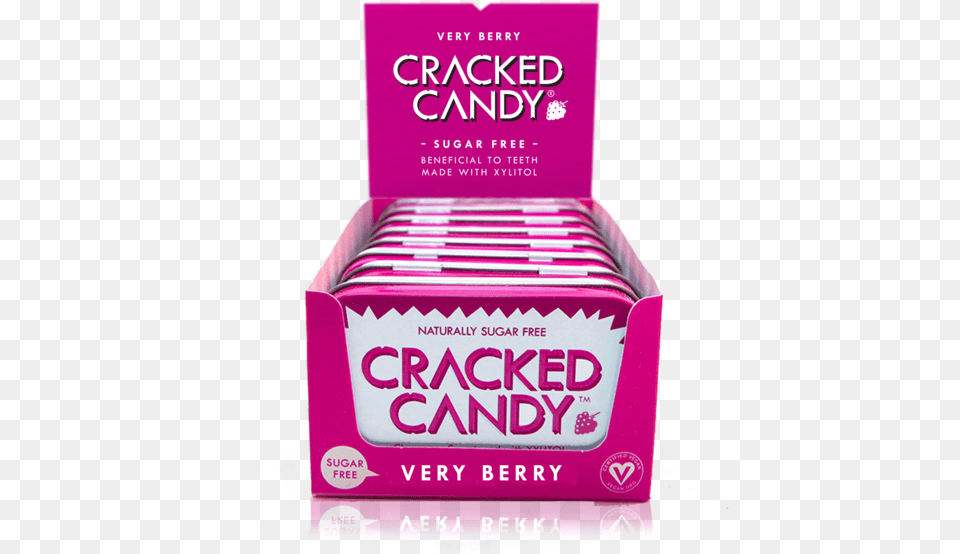 New Very Berry 8 Pack Cracked Candy Cinnamon Sweetened 176 Oz Tin Pack, Gum Png