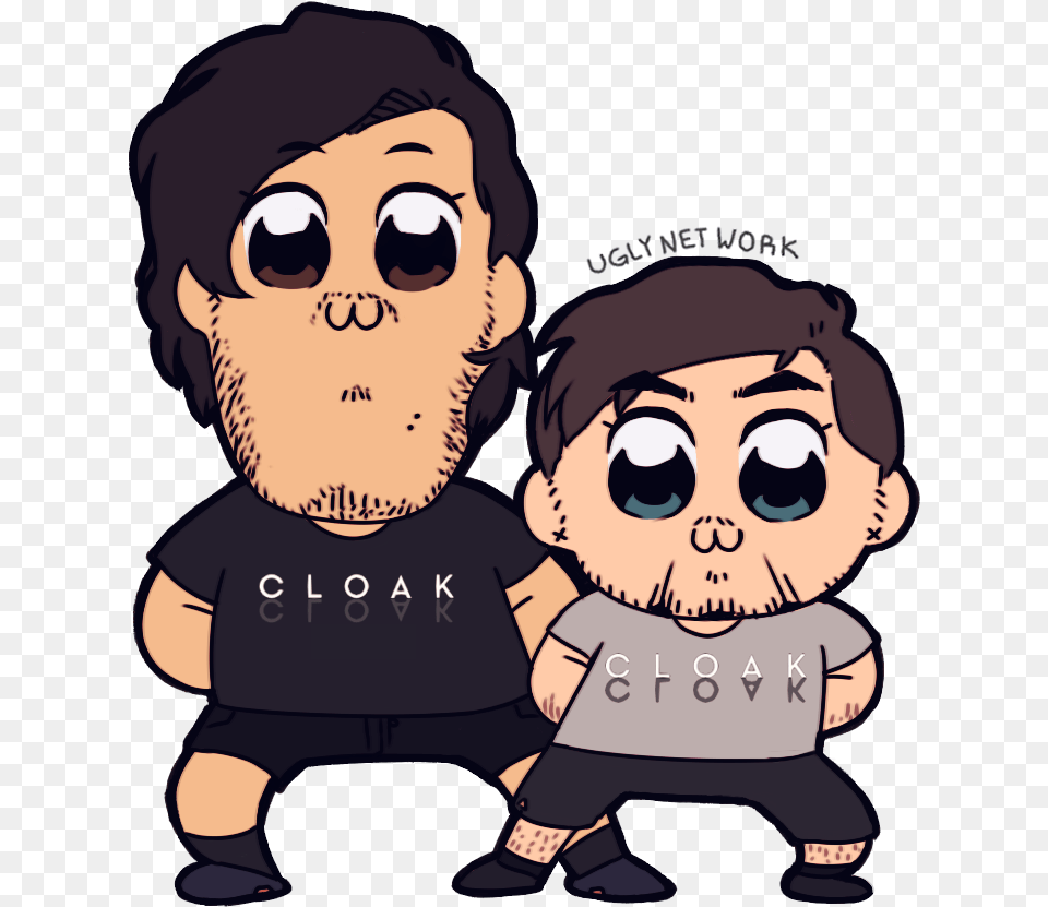 New Vid Cloak Jacksepticeye And Markiplier Animated, Book, Comics, Publication, Baby Free Transparent Png