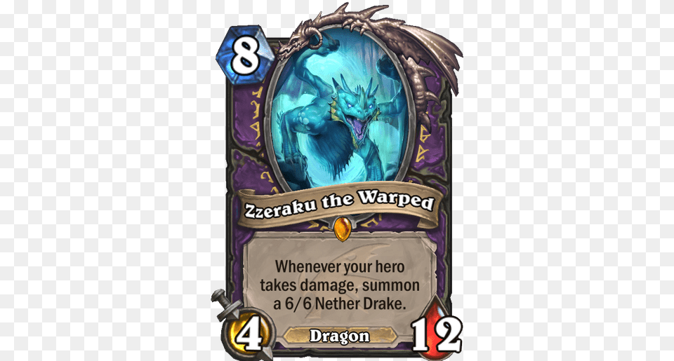 New Warlock Legendary Card Zzeraku The Warped Card Zzeraku The Warped, Advertisement, Book, Publication Png Image