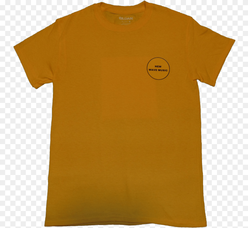 New Wave Yellow Badge Shirt Front, Clothing, T-shirt Free Png