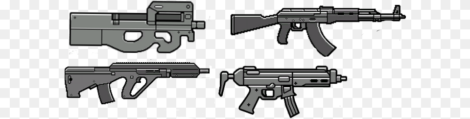 New Weapon Icons For P90 Mp5 Aug A3 And Ak 47mini Icon Gta 5 Aug, Firearm, Gun, Rifle, Machine Gun Png