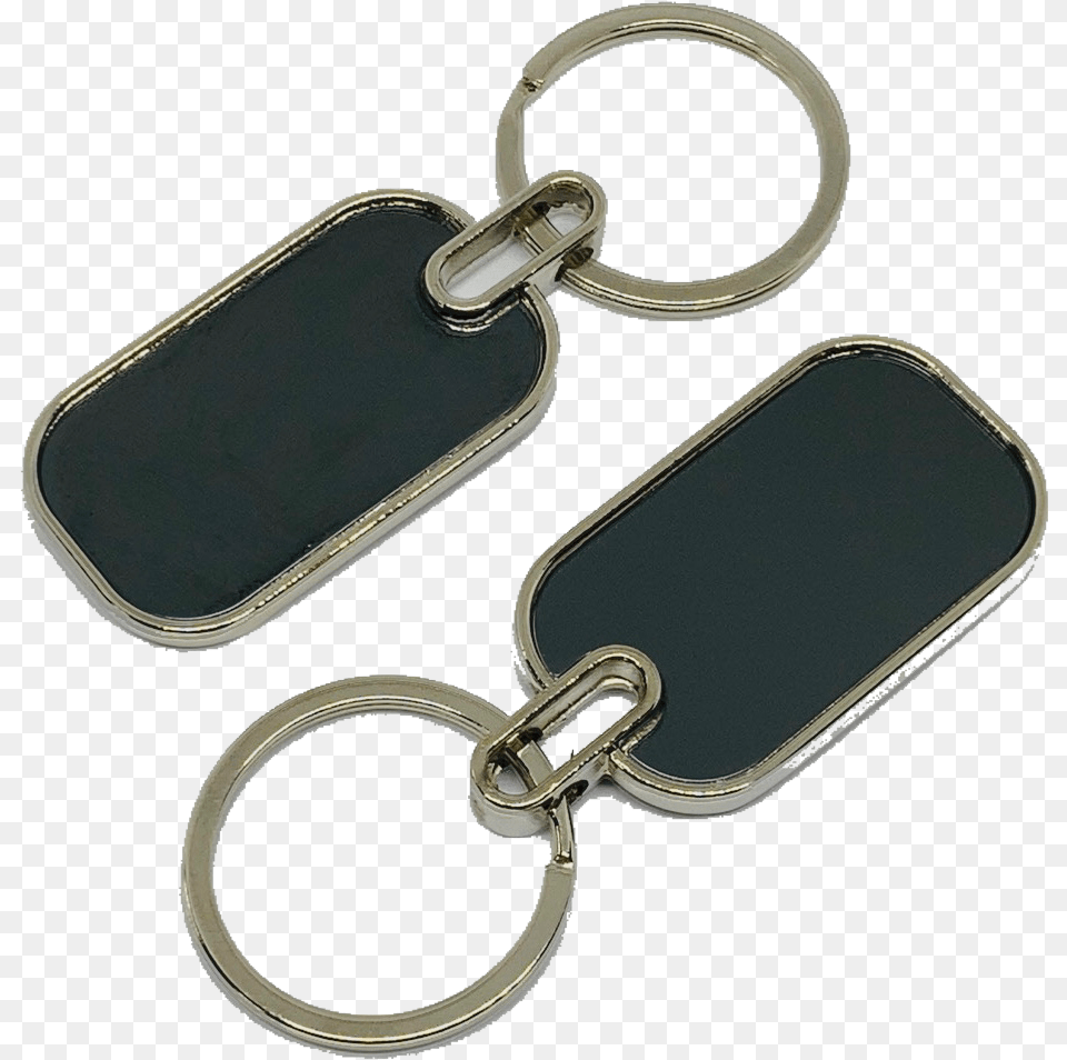 New Wholesale 50 Blank Metal Key Chain Tags Rectangle Keychain, Accessories, Bag, Handbag Free Png Download