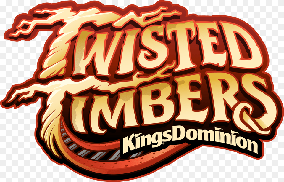 New Wood And Steel Roller Coaster Plus Winter Holiday Twisted Timbers Kings Dominion Logo, Advertisement, Dynamite, Weapon, Circus Free Transparent Png