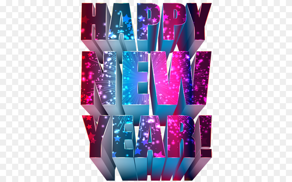 New Year, Art, Graphics, Purple, Light Free Png