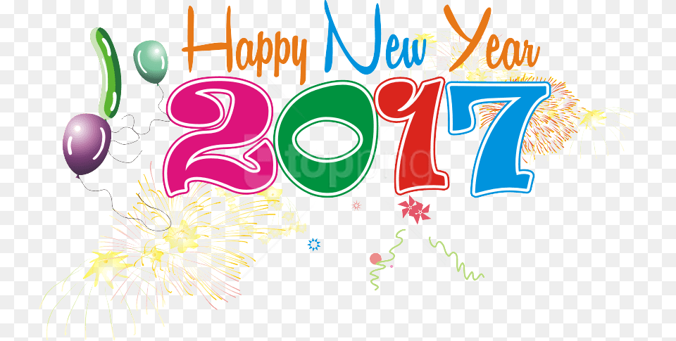 New Year 2017, Art, Graphics, Text Free Transparent Png