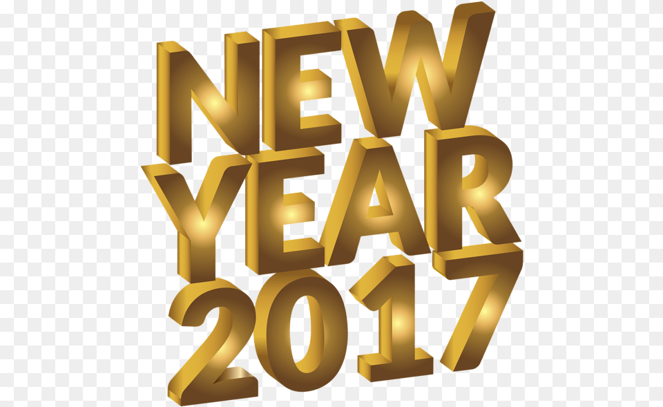New Year 2017 Happy New Year 2017, Gold, Text, Number, Symbol Png