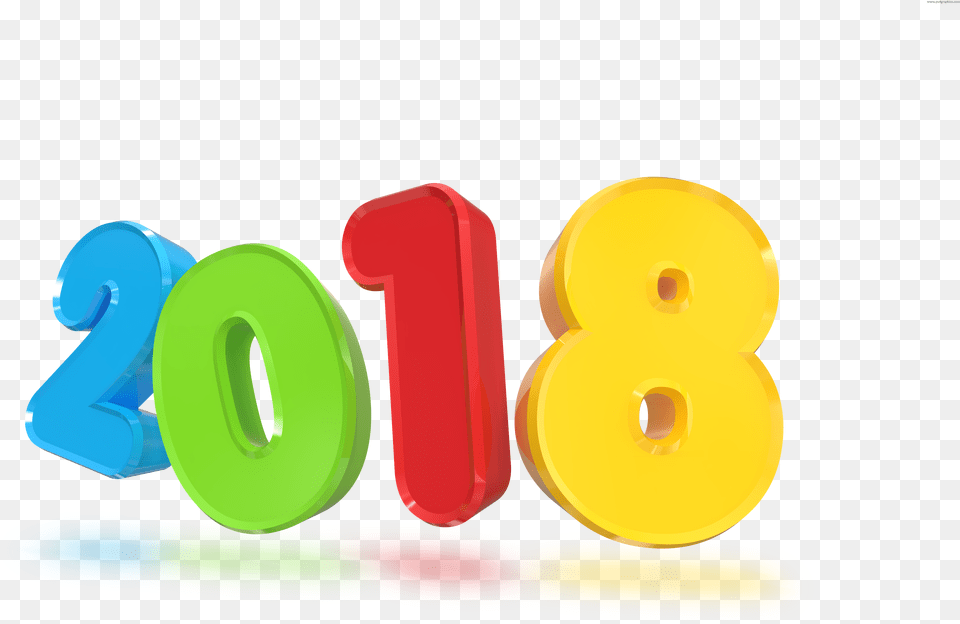 New Year 2018 3d Sign New Year 2018 Logo, Number, Symbol, Text, Tape Free Transparent Png