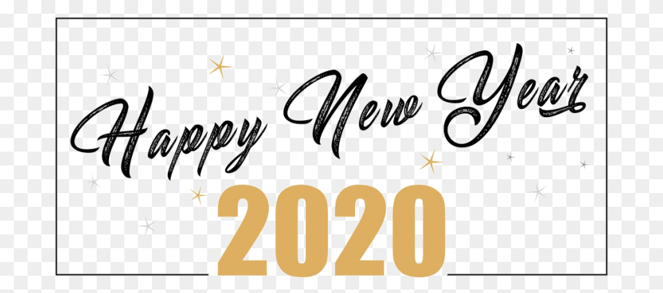 New Year 2020, Text, Blackboard Free Transparent Png