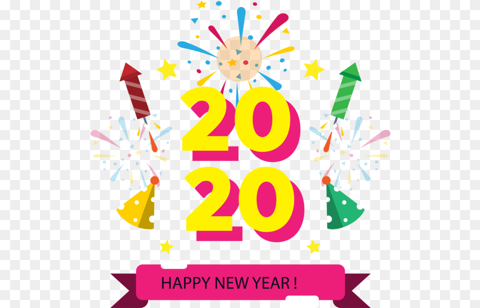 New Year 2020 Text Celebrating Font For Happy New Year Design 2020, Number, Symbol Png Image