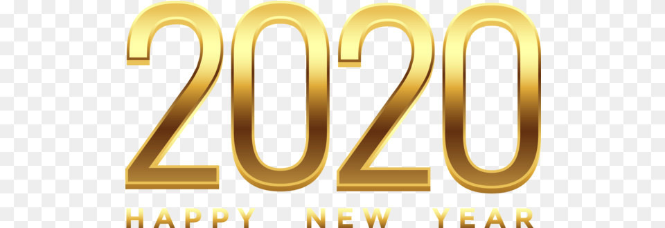 New Year 2020 Text Font Line For Happy Transparent Happy New Year 2020, Number, Symbol Free Png