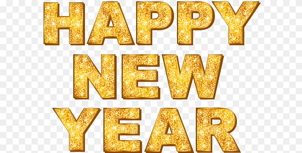 New Year, Gold, Text, Cross, Symbol Png