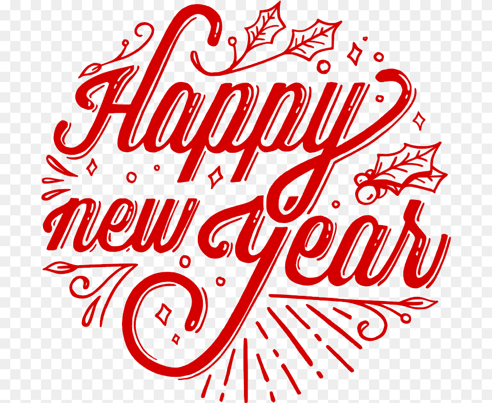 New Year, Calligraphy, Handwriting, Text, Dynamite Free Transparent Png
