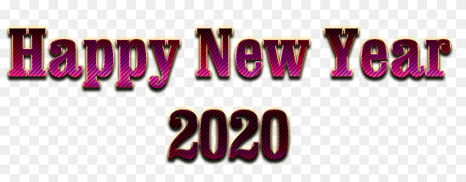 New Year, Purple, Text Png