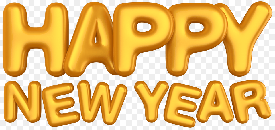New Year, Text, Gold Png
