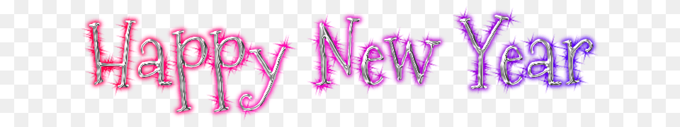 New Year, Purple, Light, Text, Neon Free Transparent Png