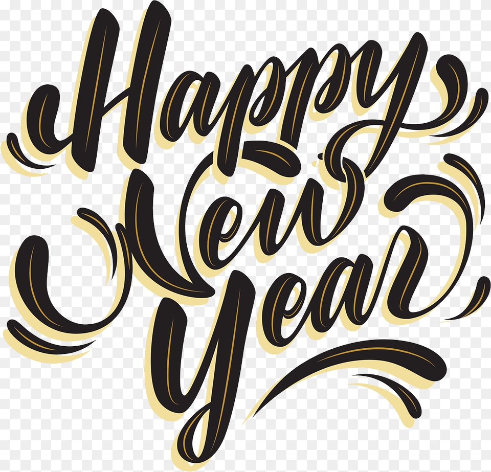 New Year, Calligraphy, Handwriting, Text, Dynamite Free Png Download