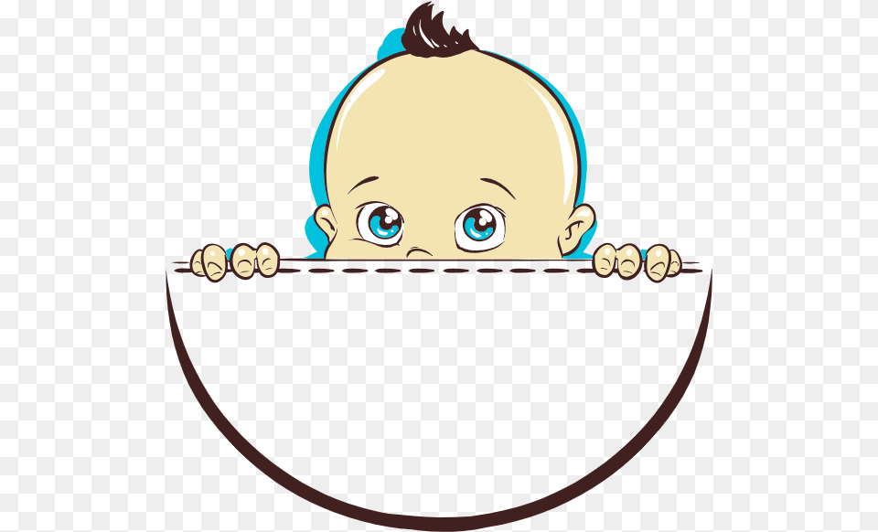 New Year Baby Cartoon, Face, Head, Person, Photography Png