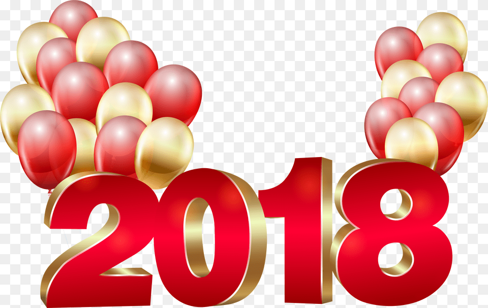 New Year Balloons 2018, Animal, Clam, Food, Invertebrate Free Png Download