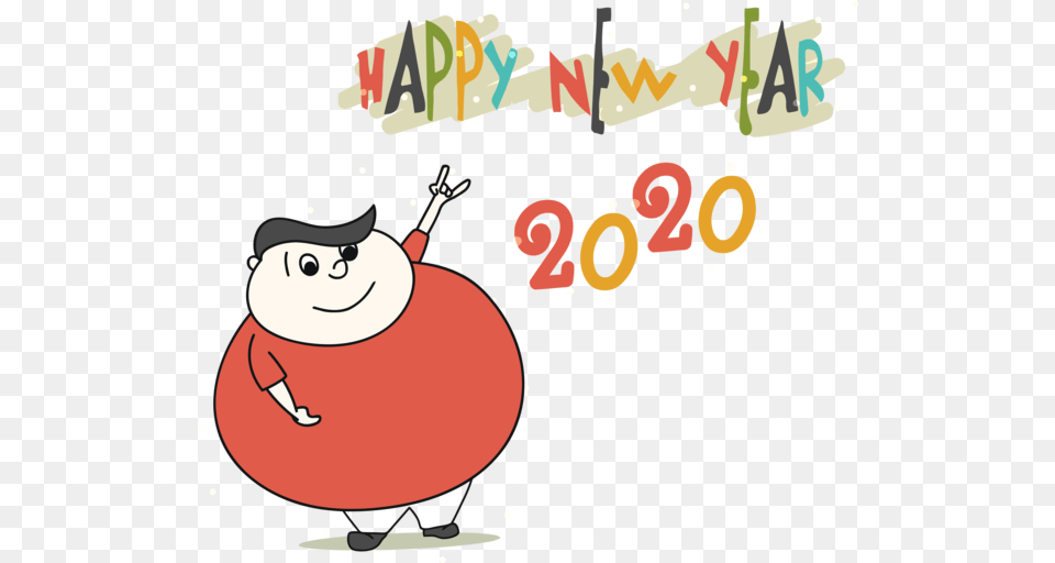 New Year Cartoon Happy Plant For 2020 Celebration New Year 2020 Cartoon, Nature, Outdoors, Snow, Snowman Free Png