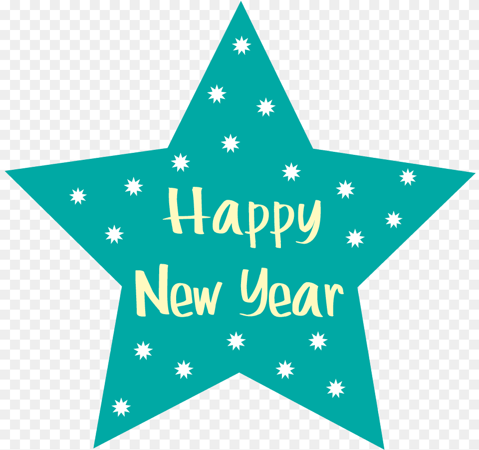 New Year Clipart Merry Christmas Happy New Year Star, Flag, Star Symbol, Symbol, Outdoors Free Png Download