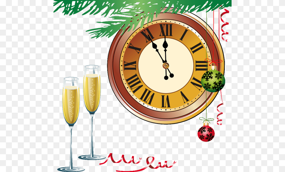 New Year Clocks New Year39s Eve Countdown Clock, Glass, Analog Clock Free Png Download