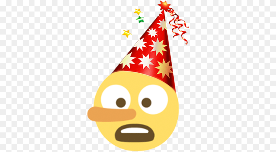 New Year Emoji Smiley New Year Emoji, Clothing, Hat, Party Hat Png