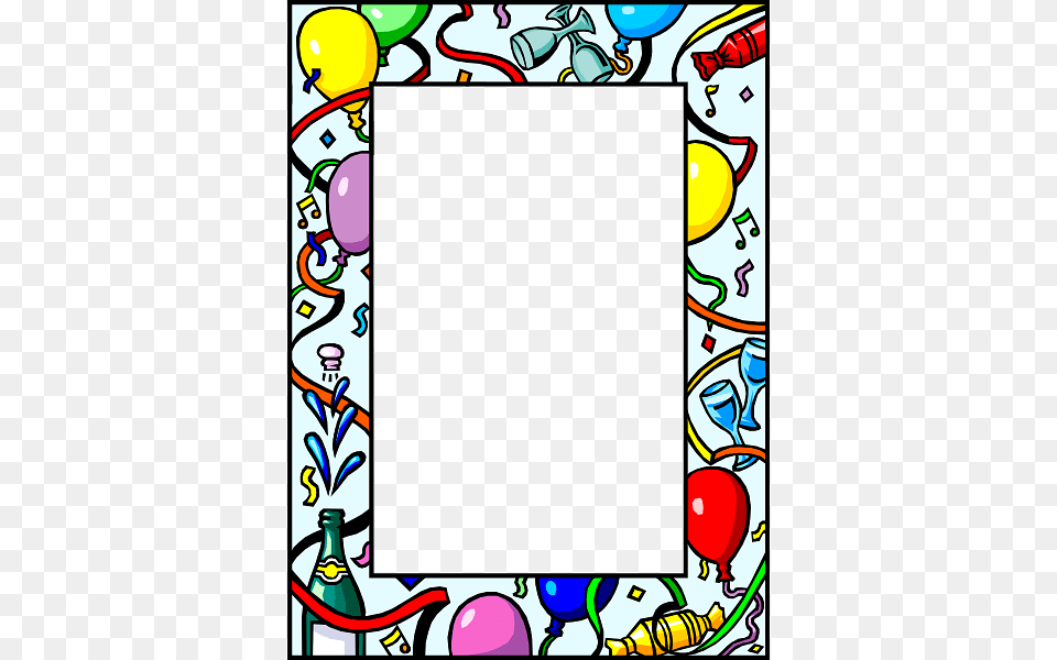 New Year Festive Frame, Art, Balloon, Graphics, Person Png Image