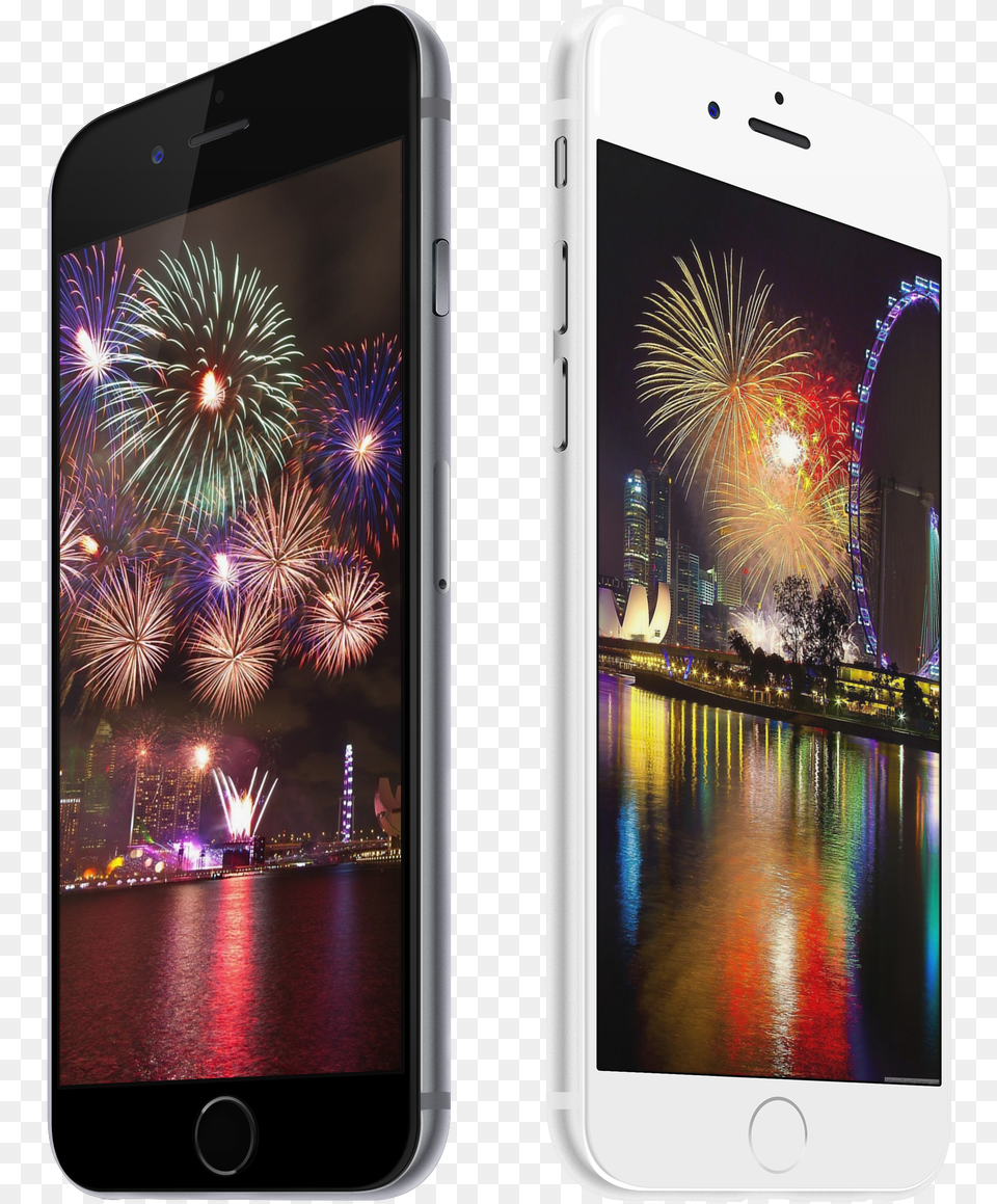 New Year Fireworks Wallpaper Locations Fireworks, Electronics, Mobile Phone, Phone, Iphone Free Transparent Png
