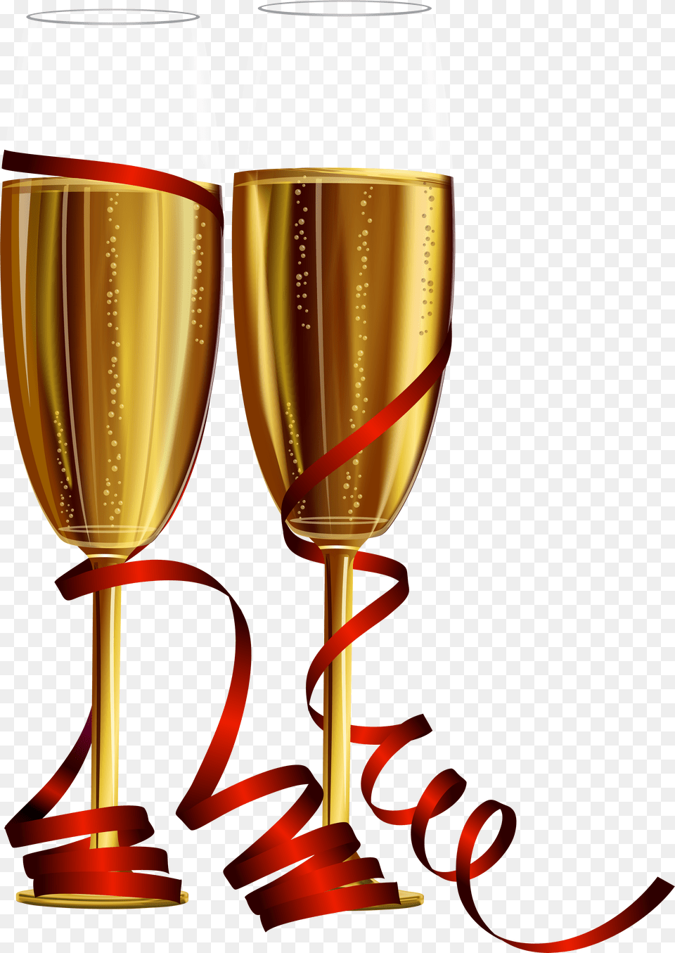 New Year Glasses Background Champagne Glasses Png Image