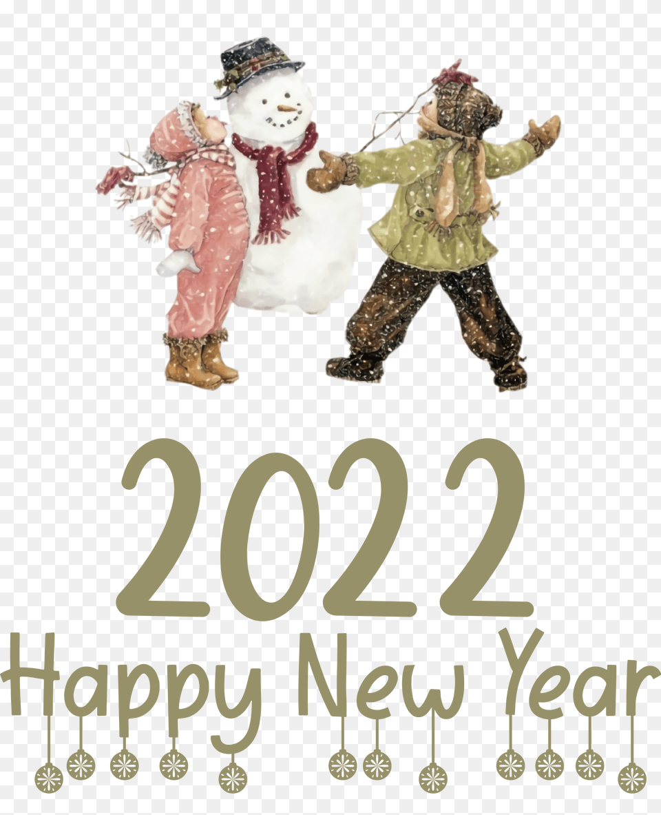 New Year Merry Christmas And Happy New Year 2022 Bauble For New Year, Nature, Outdoors, Winter, Female Free Png Download