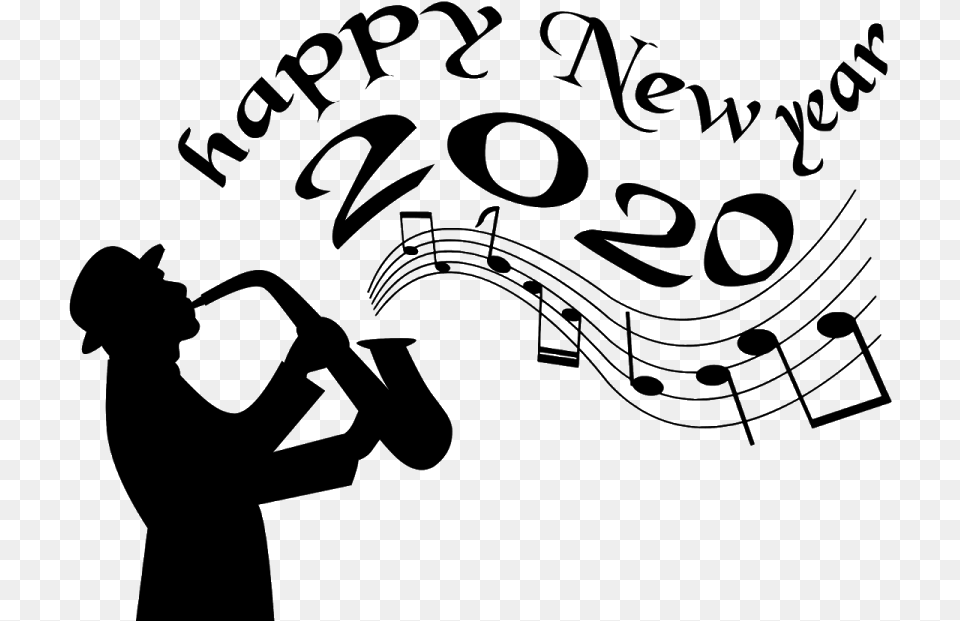 New Year Music 2020, Gray Free Transparent Png