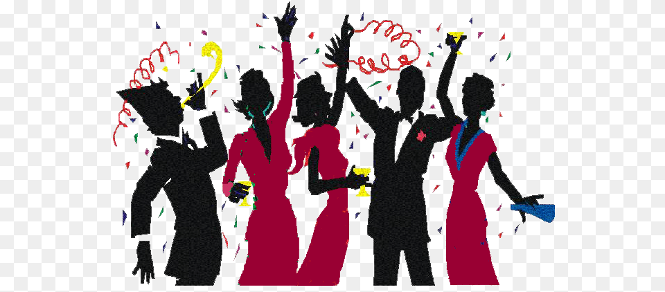 New Year Party Cartoon, Club, Disco, Night Club, Adult Free Png Download