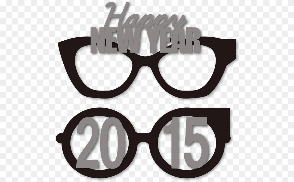 New Year S 2015 Party Eye Glasses New Years Glasses Clipart, Accessories, Sunglasses, Text Png Image