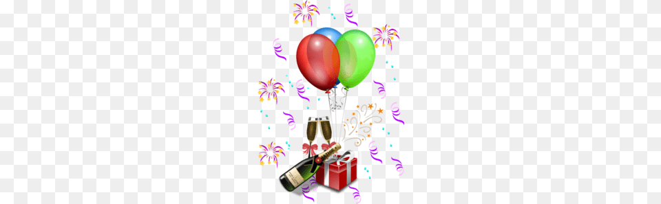 New Year S Eve Celebration Clip Art, Balloon Free Png Download