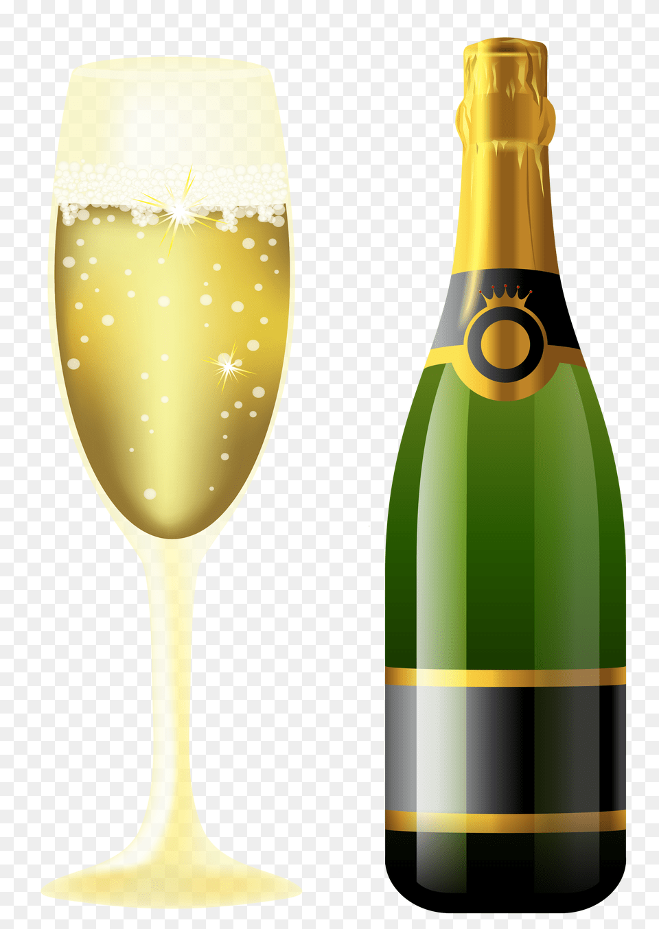 New Year Sparkling Wine, Alcohol, Liquor, Glass, Bottle Png
