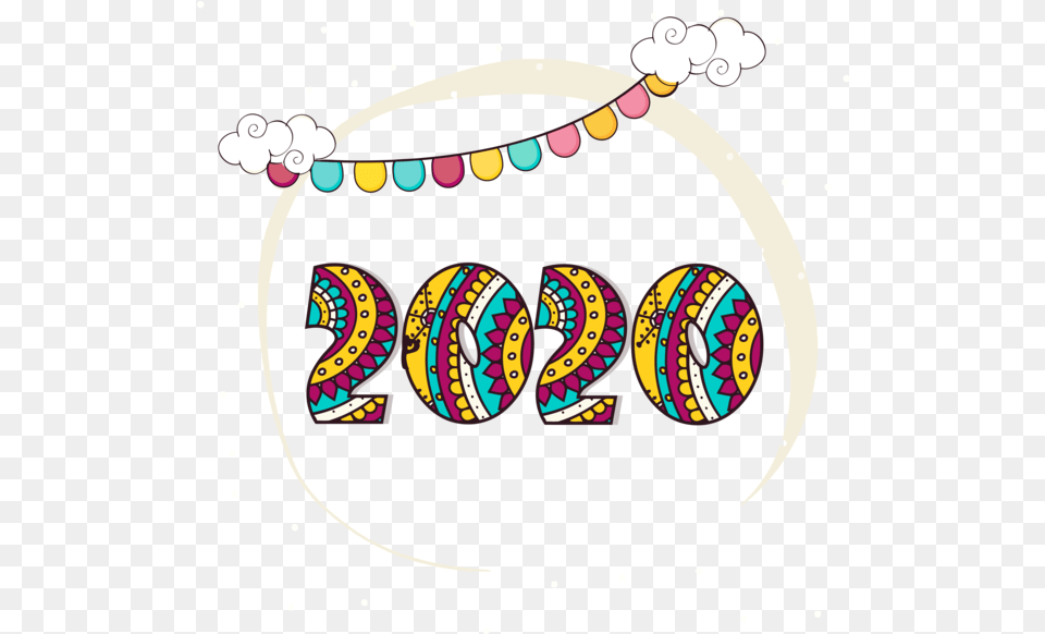 New Year Text Circle Font For Happy Clip Art Free Png Download