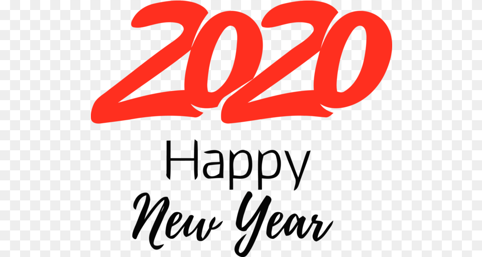New Year Text Font Logo For Happy 2020 New Year Celebration Logo, Light, Neon, Dynamite, Weapon Png Image