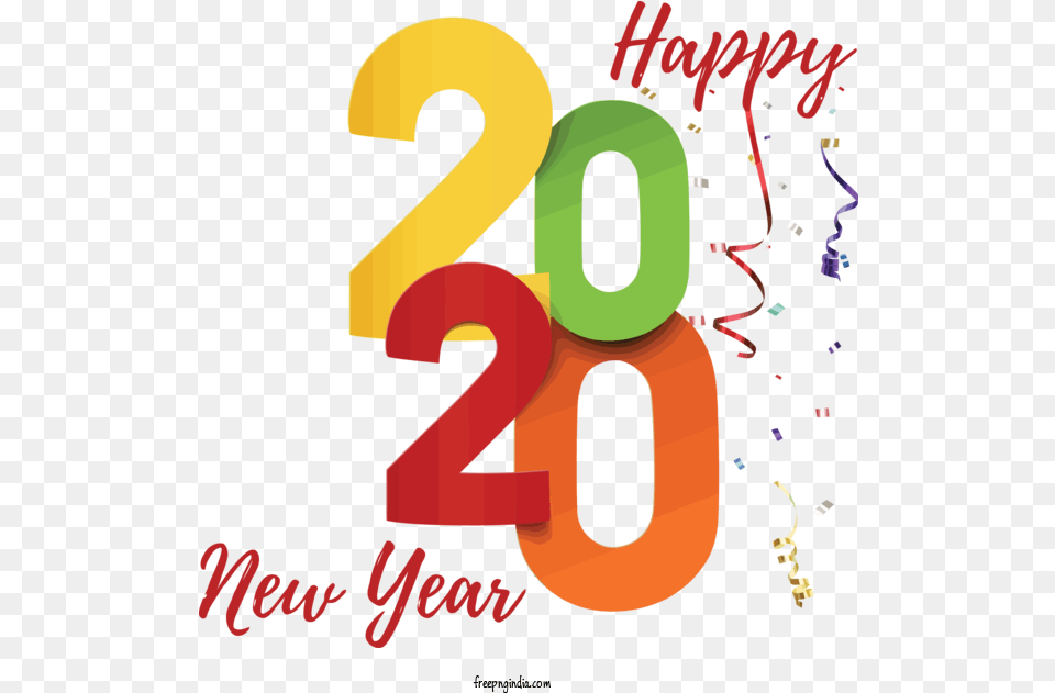 New Year Text Font Logo For Happy Happy New Year Dot, Number, Symbol Png Image