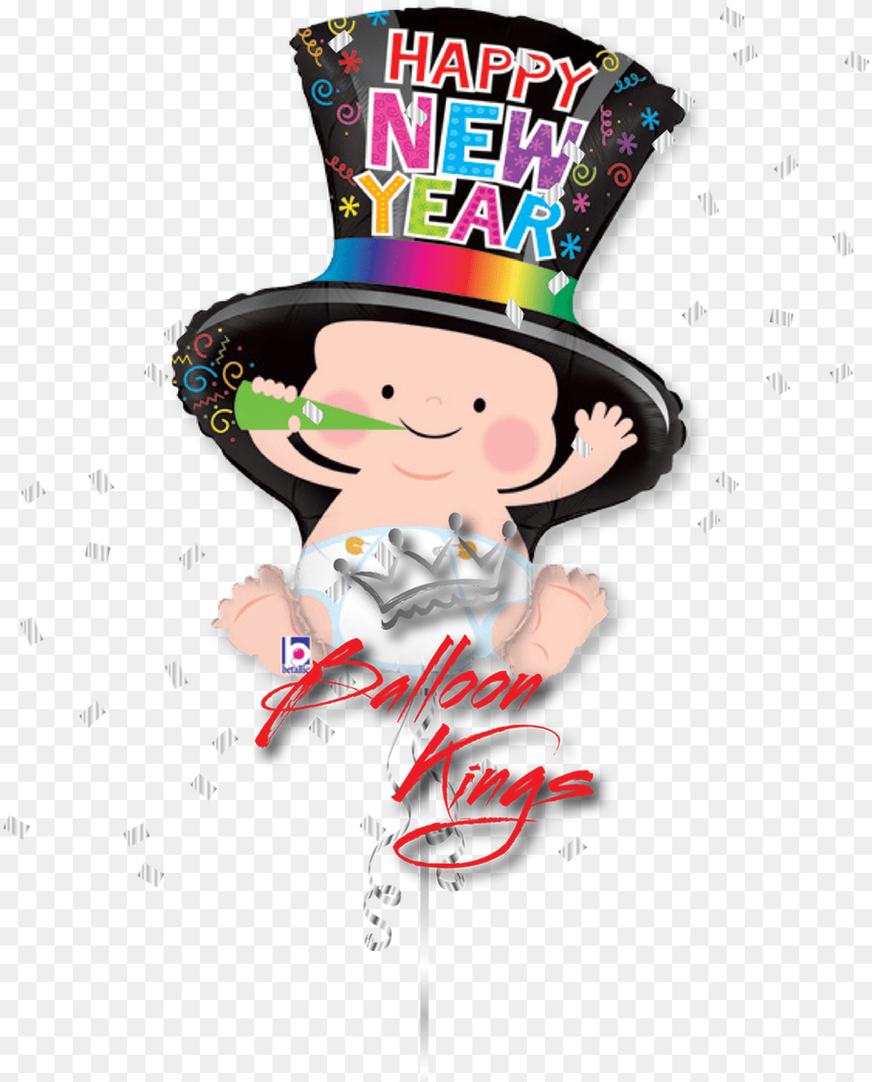 New Year39s Baby Cartoon, Clothing, Hat, Person, Face Free Transparent Png