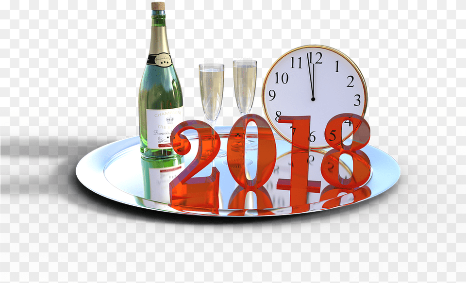 New Year39s Eve New Year39s Day Celebration Celebrate Fiesta Fin De 2018, Glass, Alcohol, Beverage, Bottle Png
