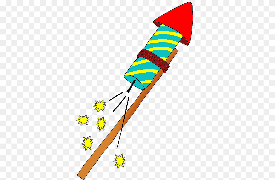 New Years Clipart Firework Rocket Transparent Background, Spear, Weapon, Wand Free Png