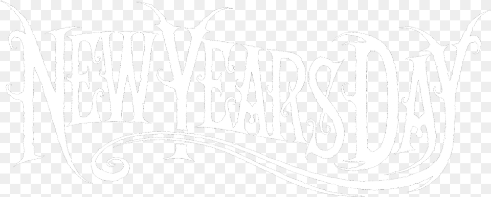 New Years Day Logo With No New Year Logo, Calligraphy, Handwriting, Text Png Image