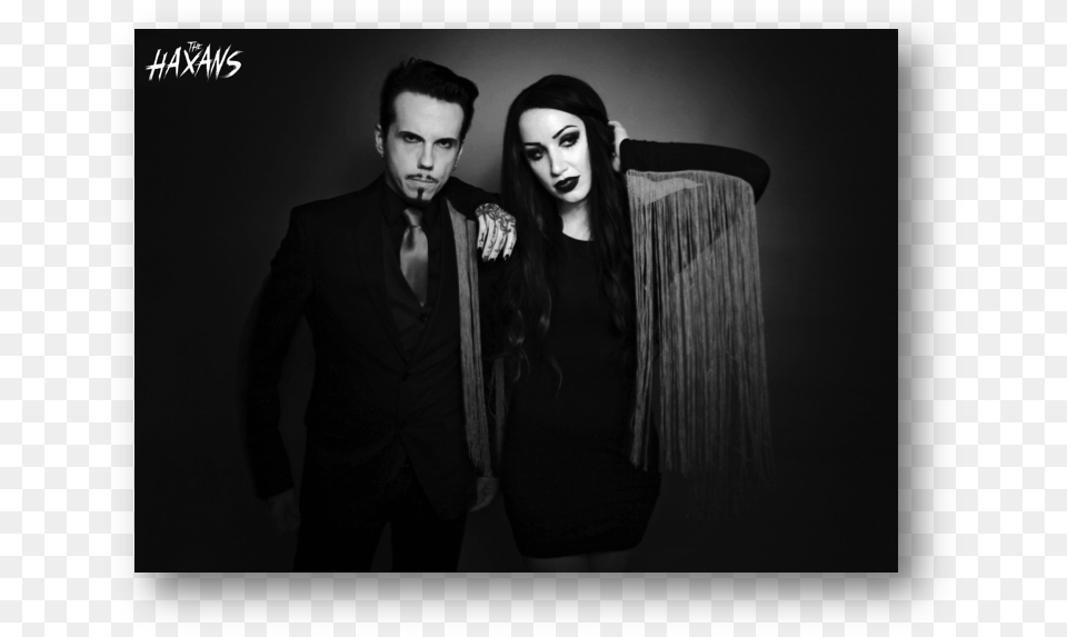 New Years Day Scream Queen Ash Costello And Rob Zombie, Woman, Person, Formal Wear, Female Free Transparent Png