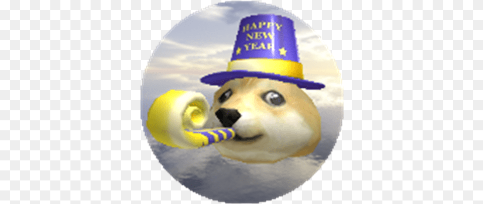 New Years Doge Roblox Roblox New Years Doge, Clothing, Hat, Winter, Snowman Free Png