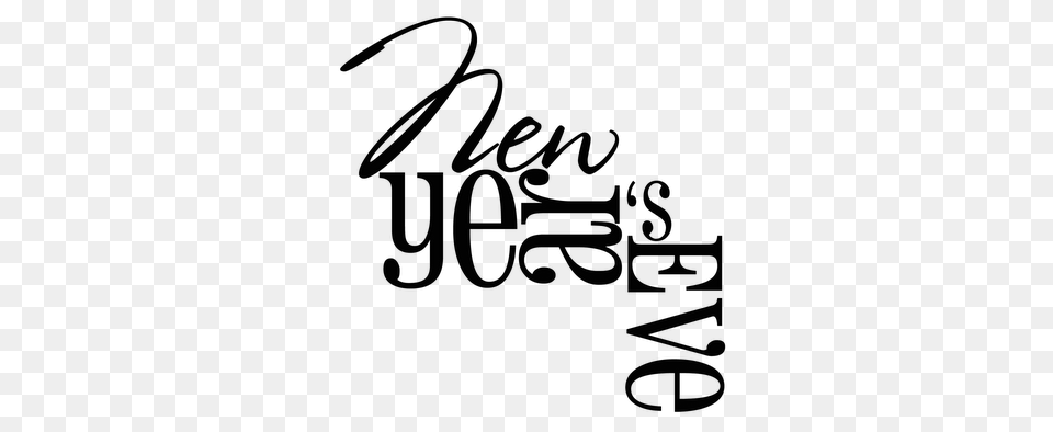 New Years Eve, Handwriting, Text, Green, Calligraphy Free Png Download