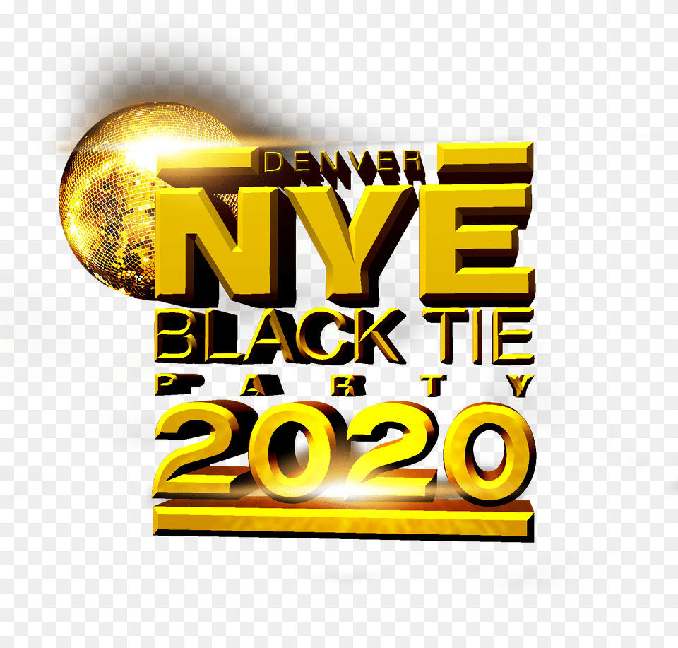 New Years Eve Black Tie 2020 Logo Graphic Design, Light, Lighting, Advertisement, Poster Free Png