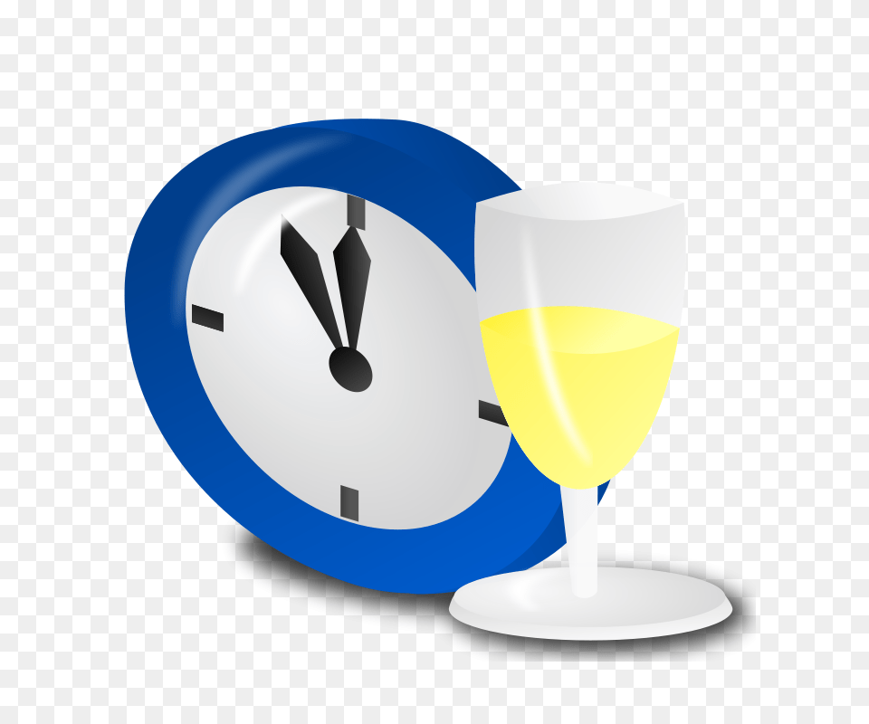 New Years Eve Clipart, Glass, Analog Clock, Clock, Goblet Free Png